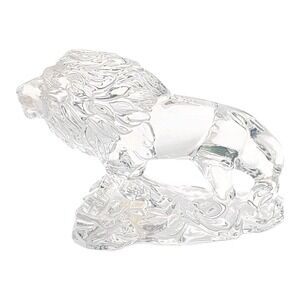 24% Lead Crystal LION Princess House‎ Wonders Of The Wild Made In Germany EUC
